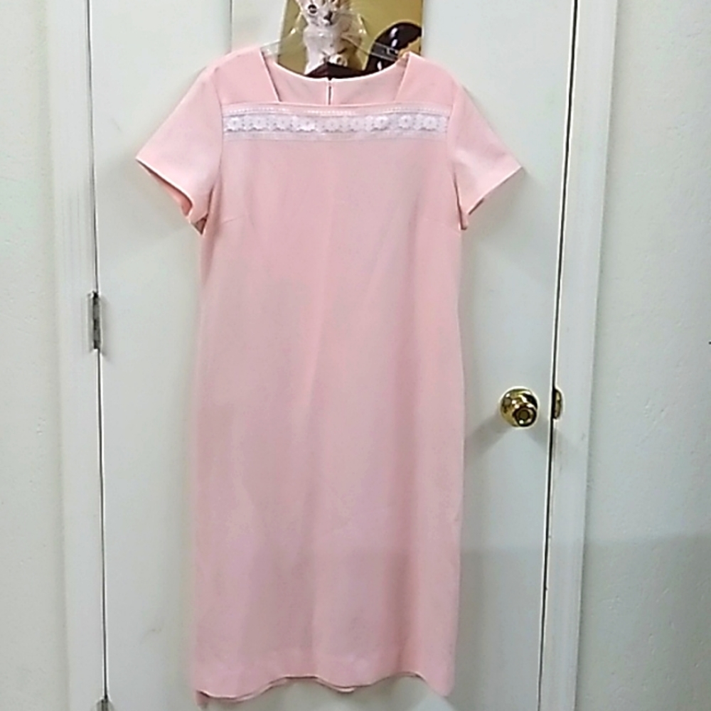 Vintage pink plus size dress